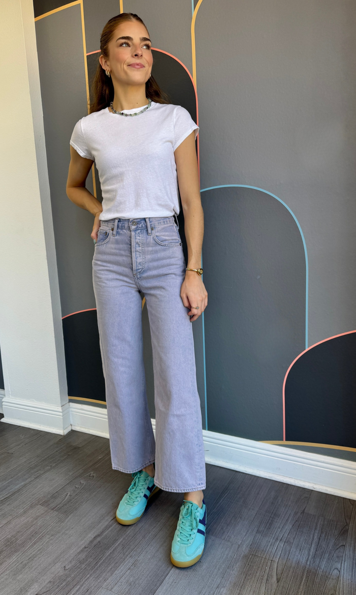Ren High Rise Wide Leg Jean - Aura