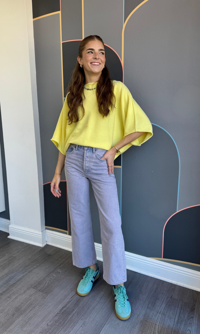 Ren High Rise Wide Leg Jean - Aura