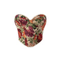 Retro Floral Lace-Up Corset Top for Trendy Street Style