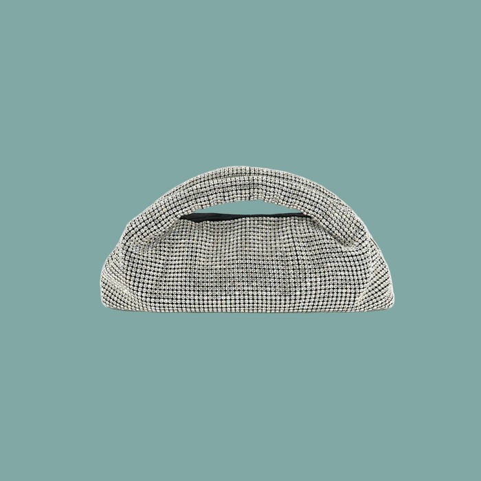 Rhinestone Dumpling Clutch