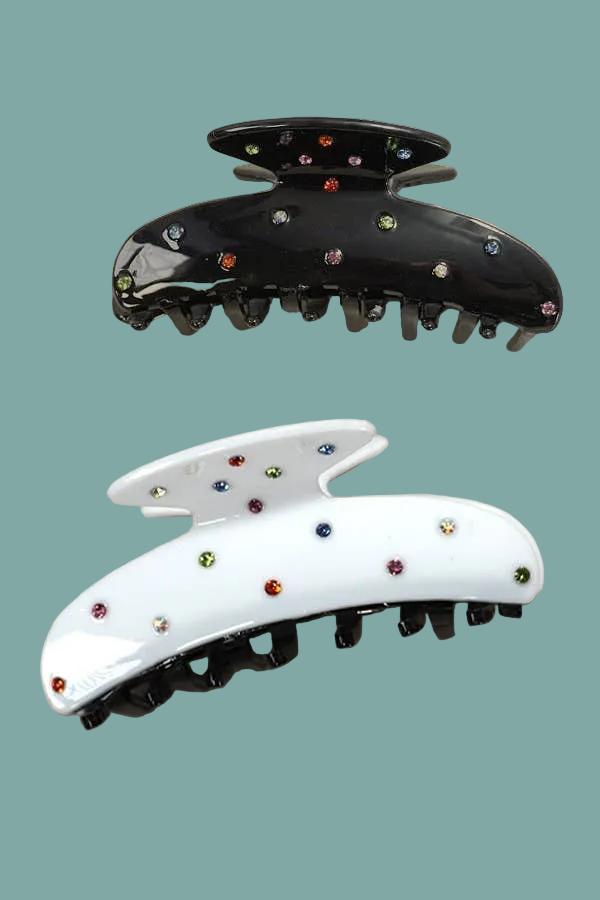 Rhinestone Studded Hair Clip