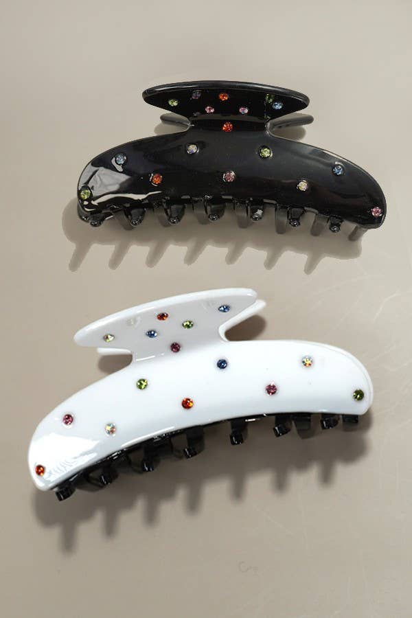 Rhinestone Studded Hair Clip