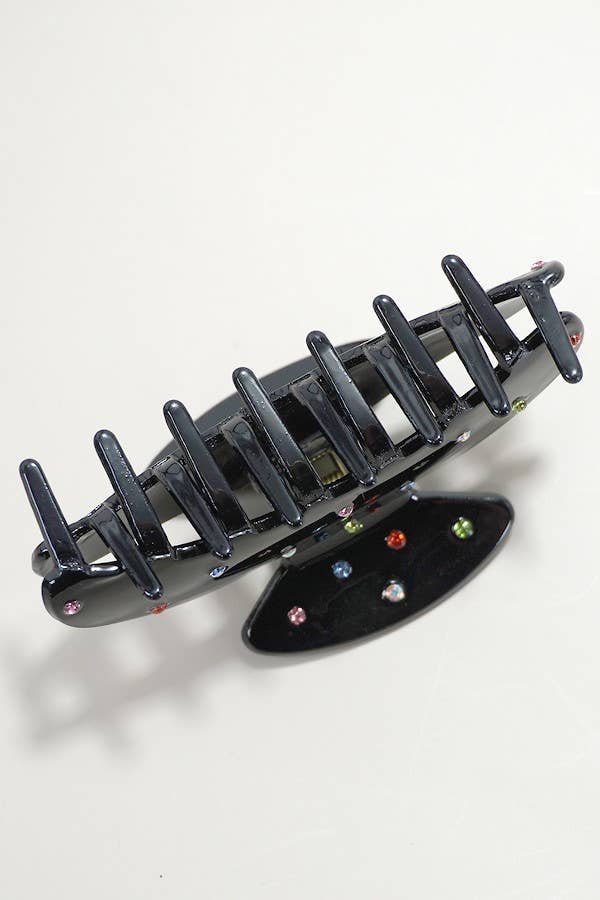 Rhinestone Studded Hair Clip