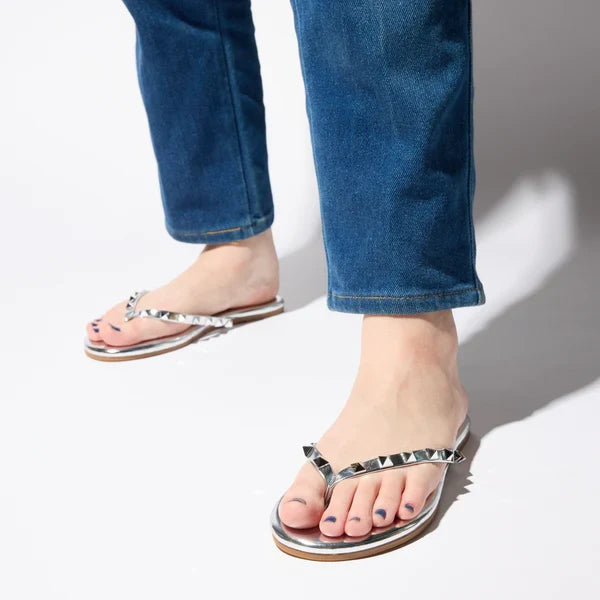 Rivington Stud Sandal - Silver