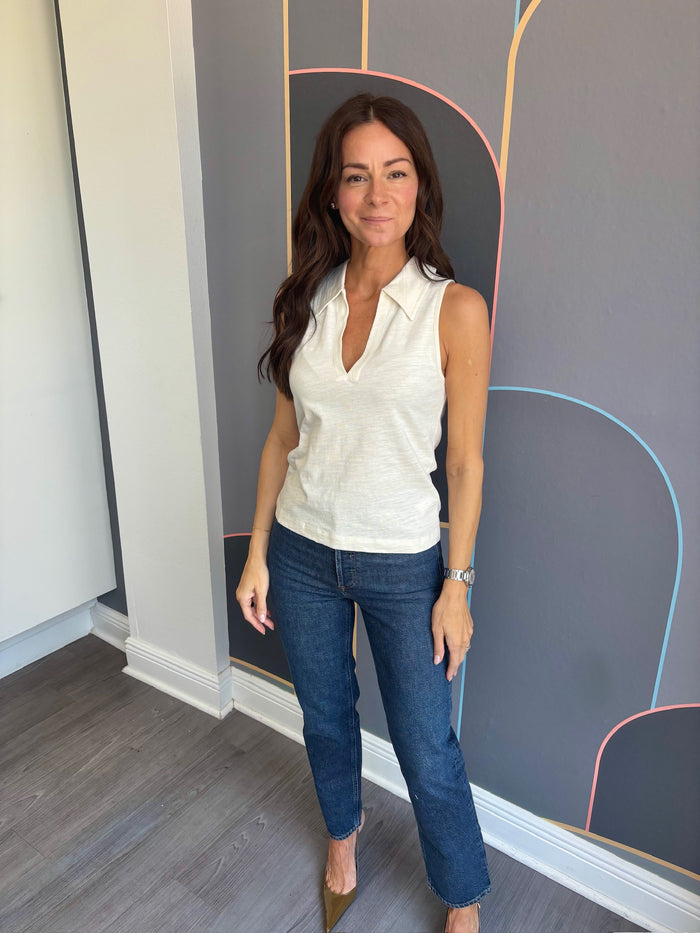 Roberta Collared Tank