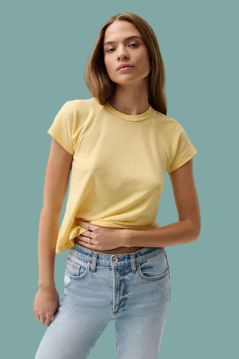 Ryn Baby Tee - Light Turmeric