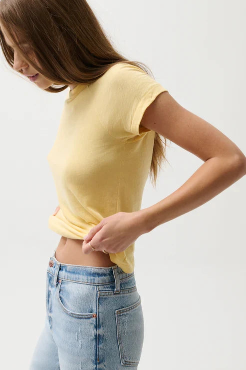 Ryn Baby Tee - Light Turmeric