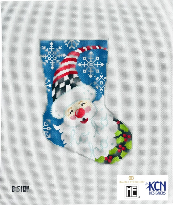Santa Ornament Sized Stocking