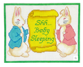 Shh Baby Sleeping Two Bunnies