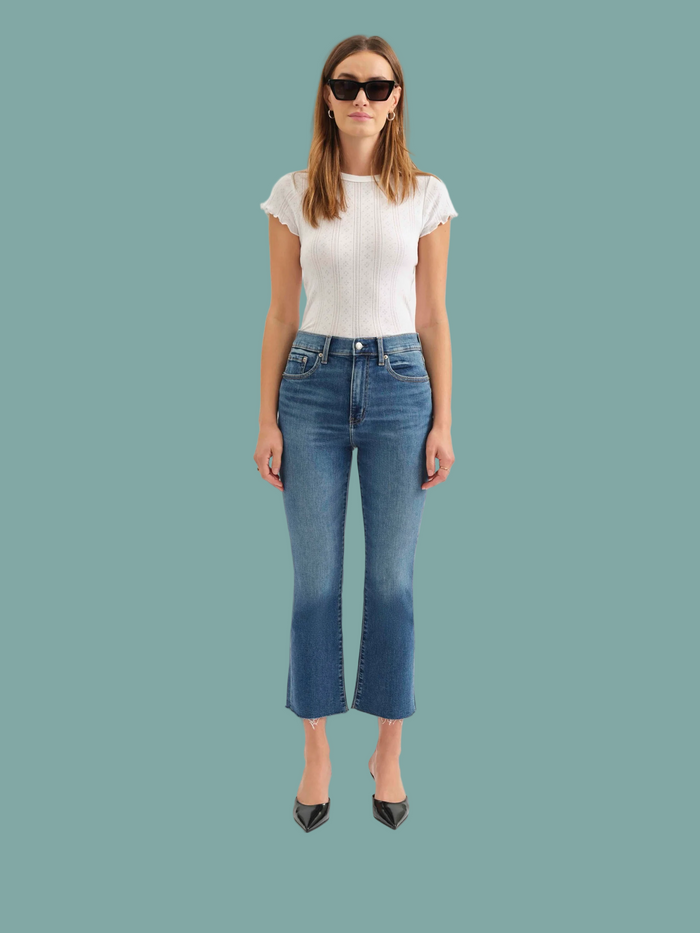 Shy Girl High Rise Crop Flare - Influencer