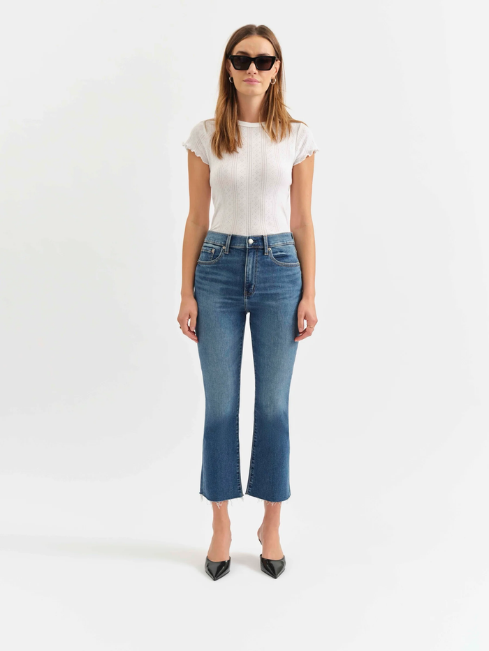 Shy Girl High Rise Crop Flare - Influencer
