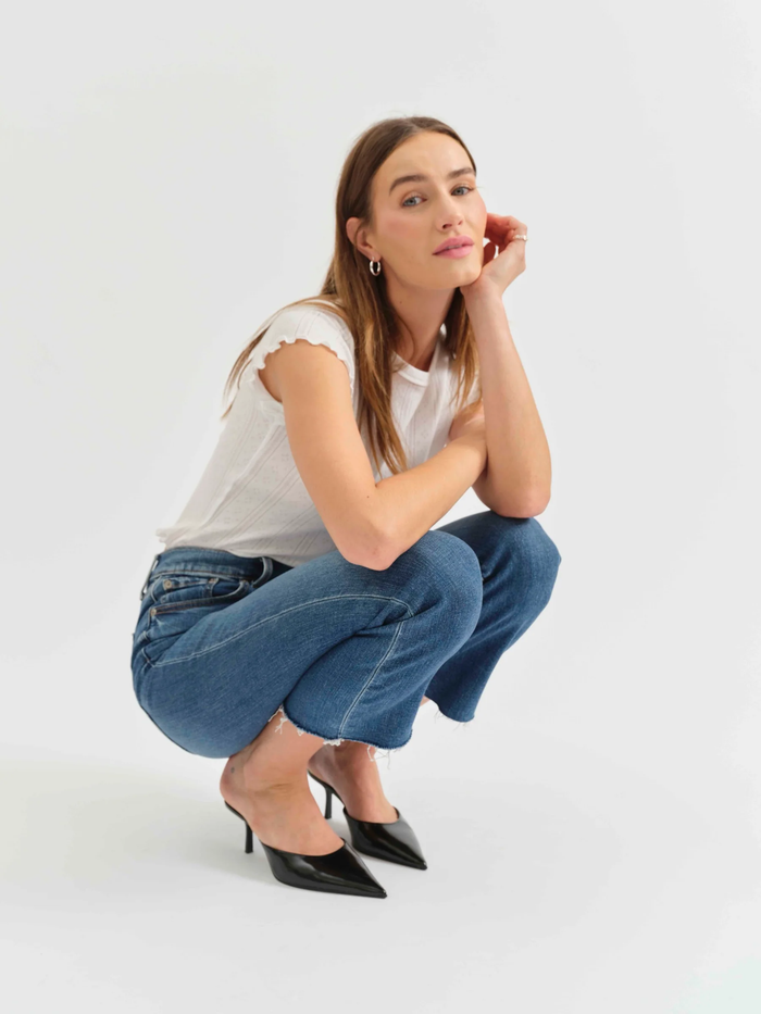 Shy Girl High Rise Crop Flare - Influencer