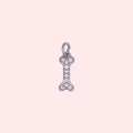 Silver Dog Bone Charm