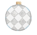 Silver Harlequin Ornament