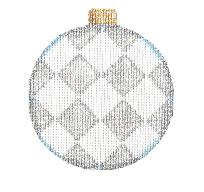 Silver Harlequin Ornament