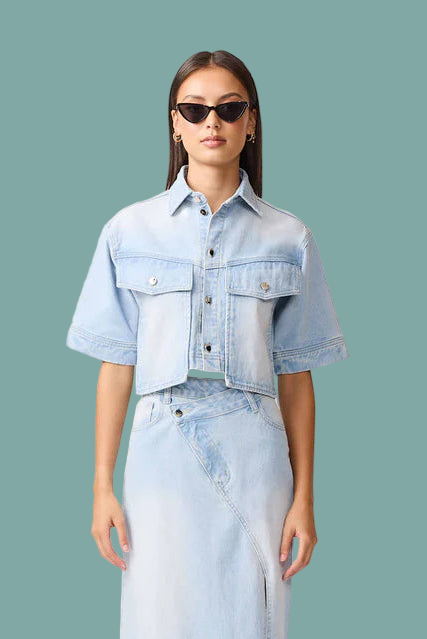Silvie Denim Top