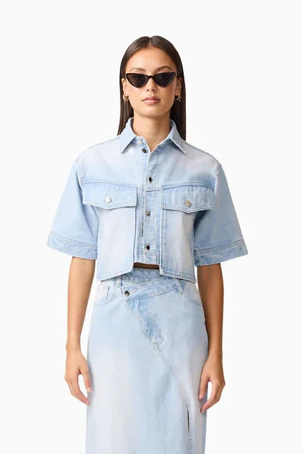 Silvie Denim Top