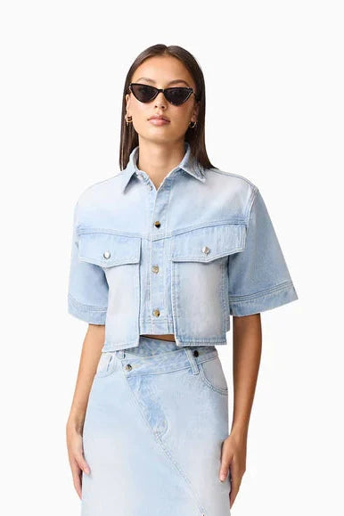Silvie Denim Top