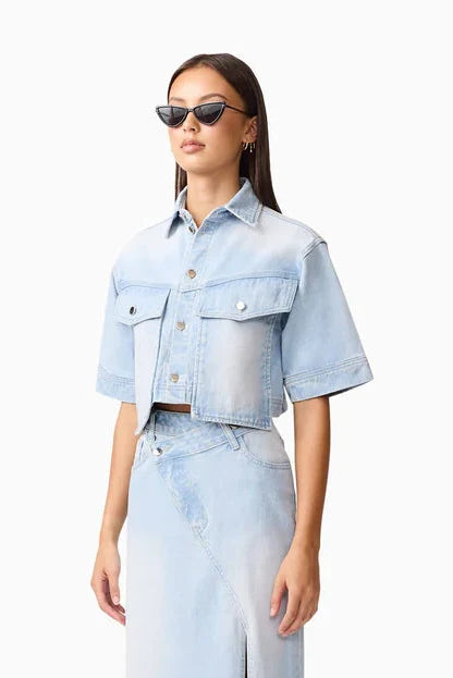 Silvie Denim Top