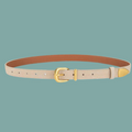 Sleek Sueded Belt