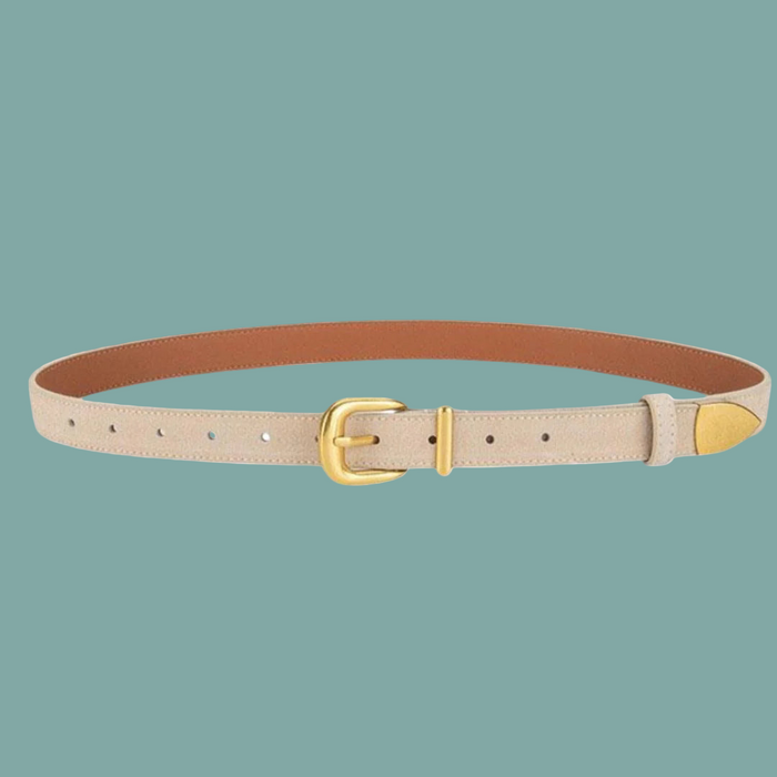 Sleek Sueded Belt