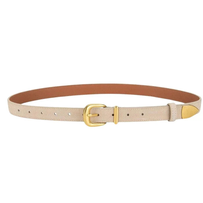 Sleek Sueded Belt