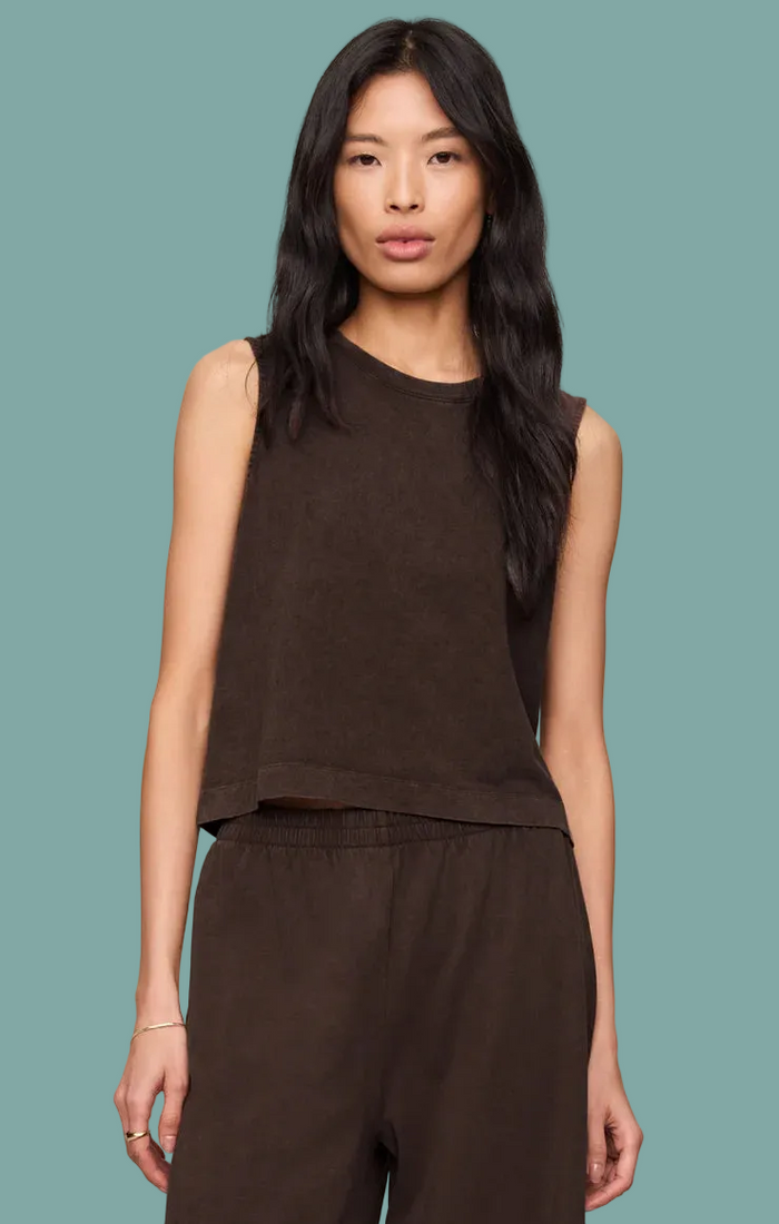 Sloane Cotton Jersey Muscle Tank