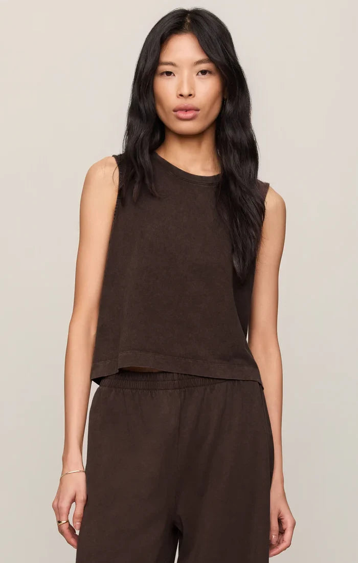 Sloane Cotton Jersey Muscle Tank