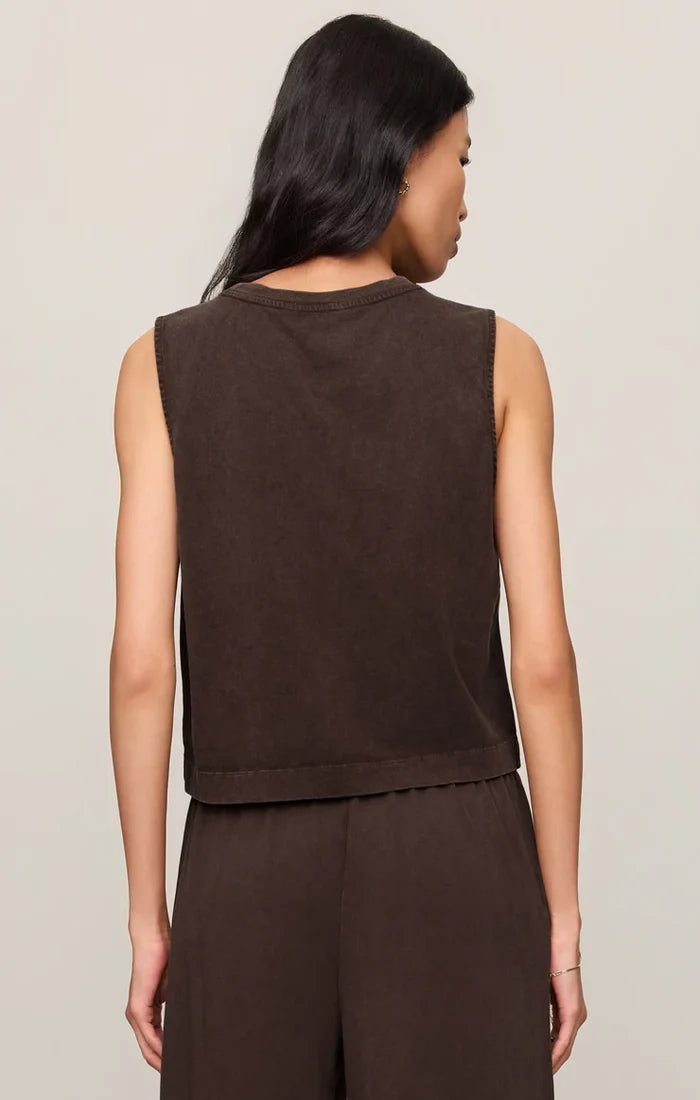 Sloane Cotton Jersey Muscle Tank