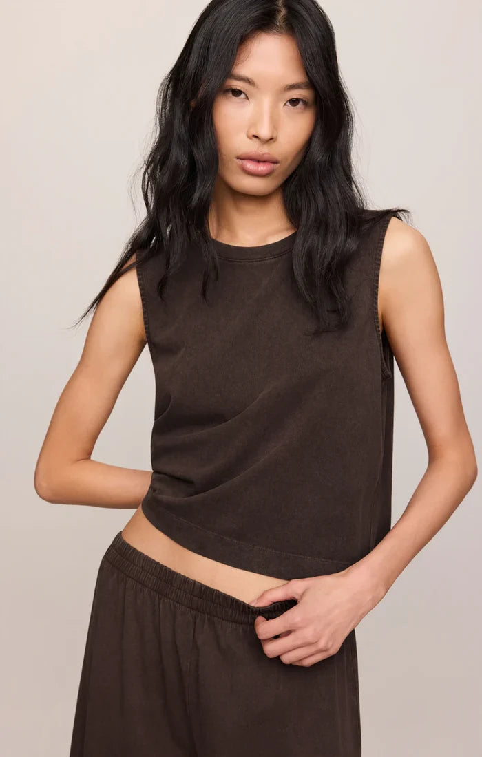 Sloane Cotton Jersey Muscle Tank