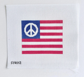 Small Peace American Flag