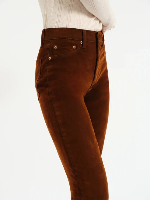 Smarty Pants High Rise Straight - Cognac
