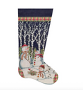 Snowman in Trees Stocking