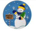 Snowman North Pole Round