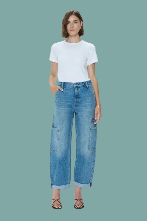 Sonny High Rise Barrel Jean