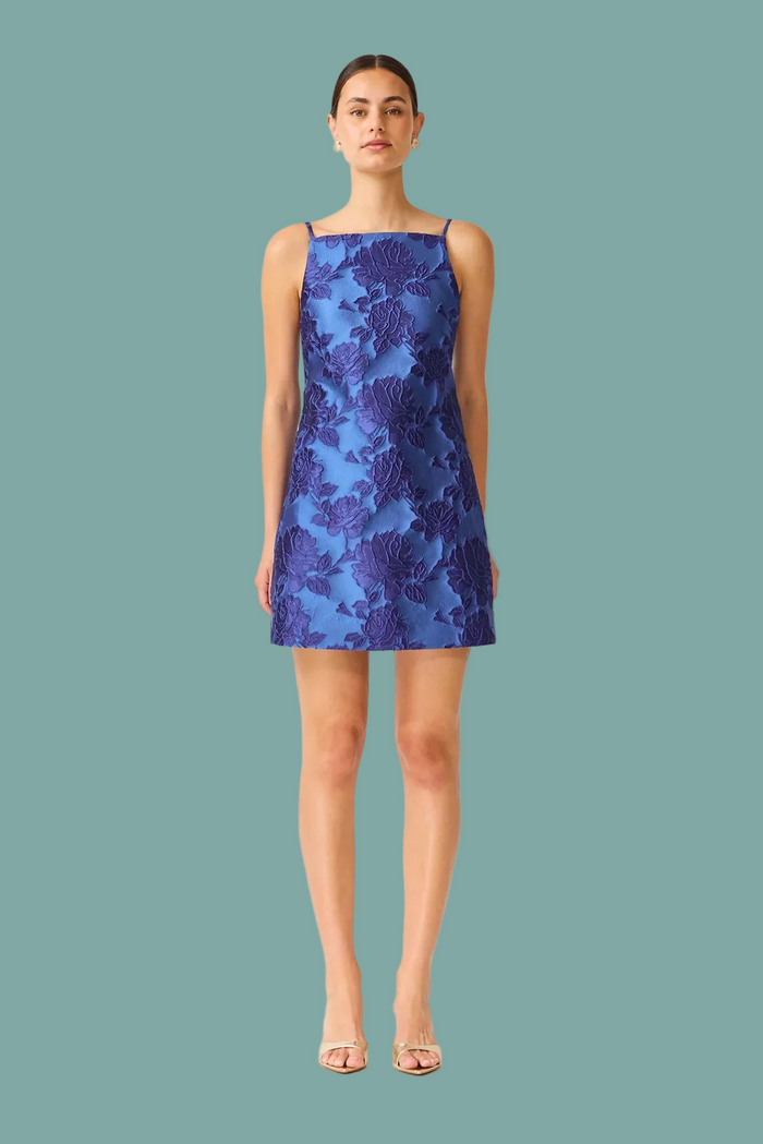 Sorelle Shift Mini Dress - Cobalt Blue