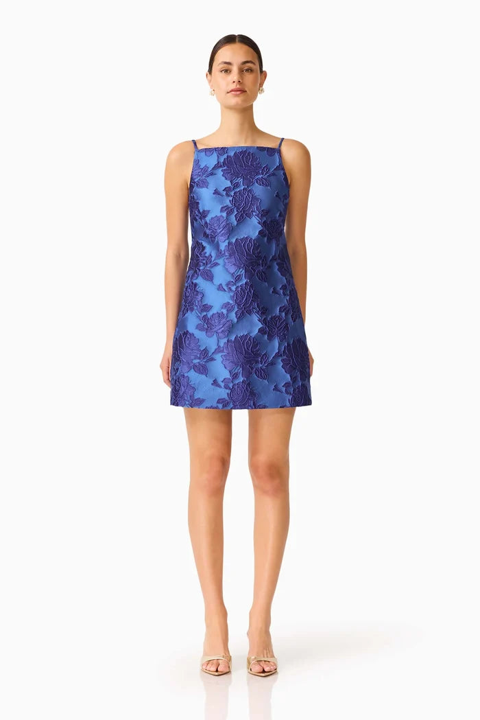 Sorelle Shift Mini Dress - Cobalt Blue