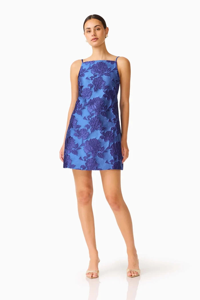 Sorelle Shift Mini Dress - Cobalt Blue