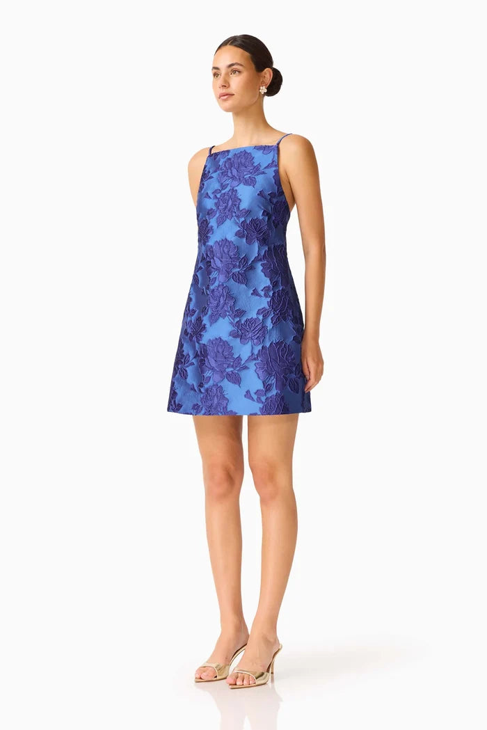 Sorelle Shift Mini Dress - Cobalt Blue