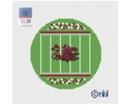 South Carolina Football Field Round