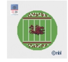 South Carolina Football Field Round
