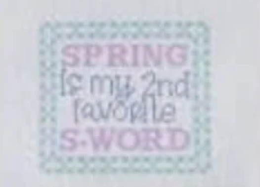 Spring is My 2nd Favorite S-Word