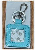 Square Key Fob-Aqua