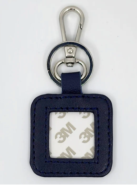 Square Key Fob-Blue