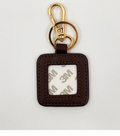Square Key Fob-Brown