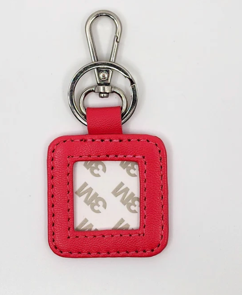 Square Key Fob-Hot Pink