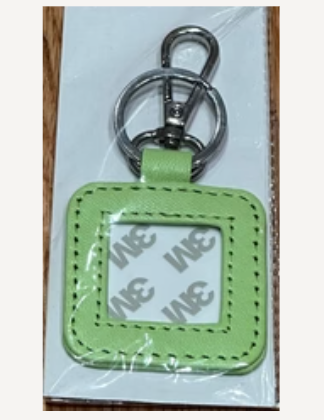 Square Key Fob-Key Lime Green