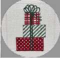 Stacked Gifts-Red and Green
