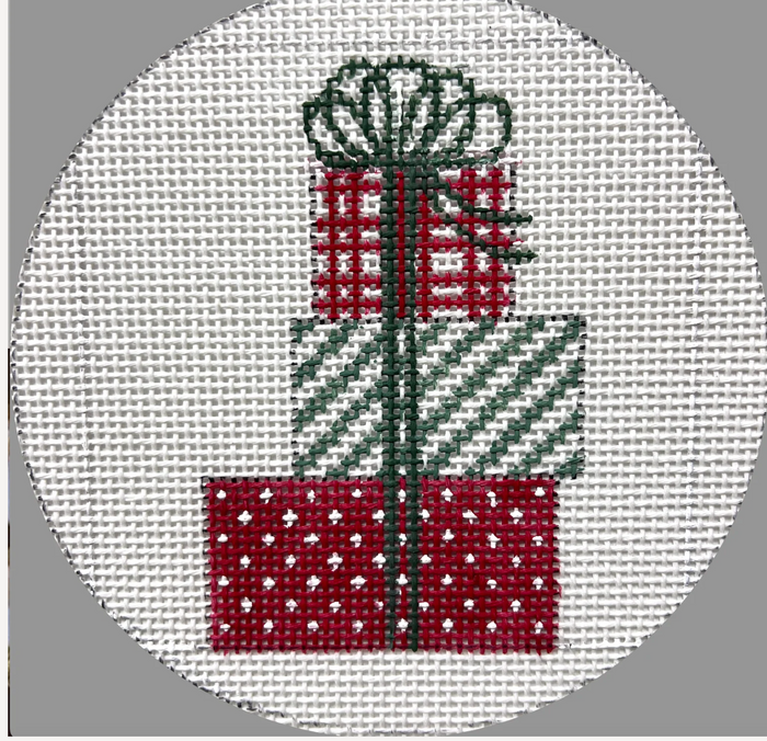 Stacked Gifts-Red and Green