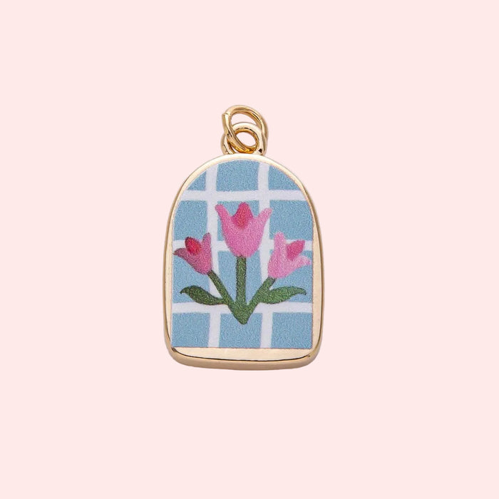 Stained Glass Bloom Charm